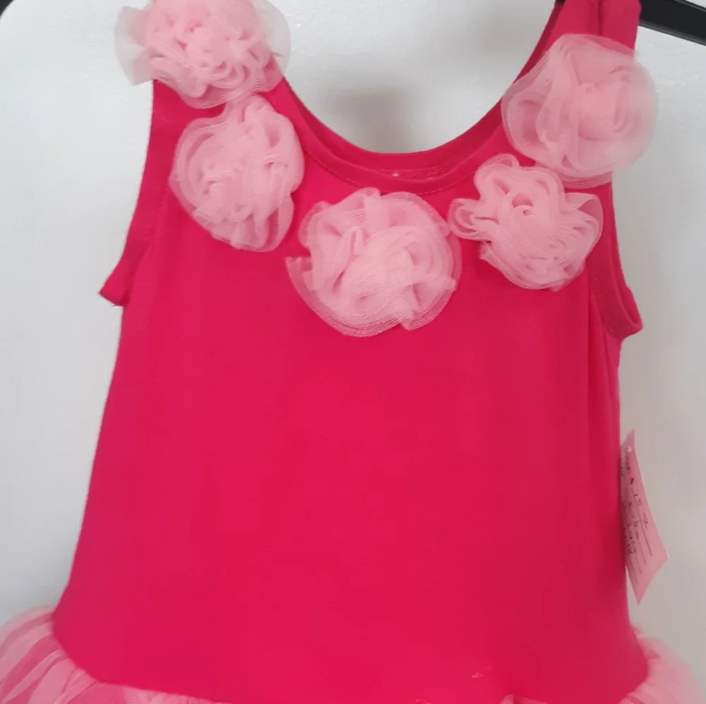 Tulle Tutu Dress - Pink Layered Ruffled Skirt - Kids Size: 2-3 - Costumes Dance